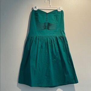 BeBop Women’s Green Strapless A-Line Dress Size Medium